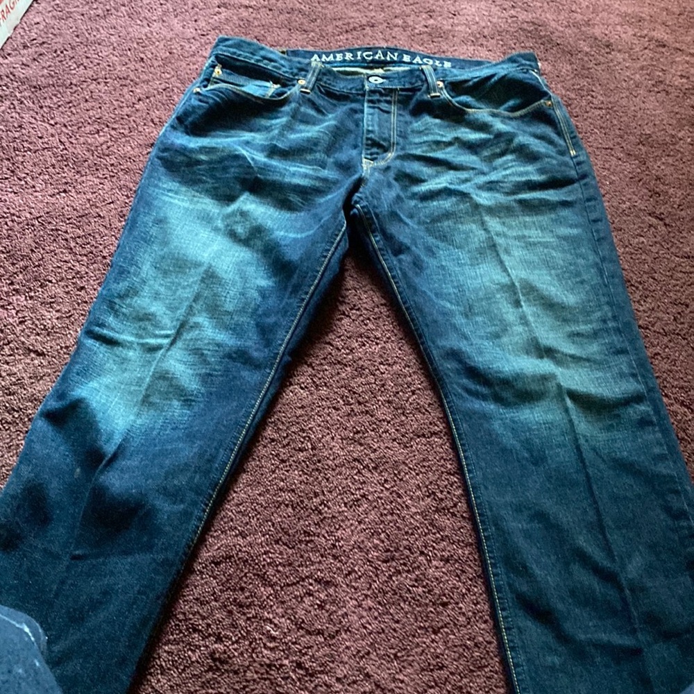 JEANS been cut but can cut to your length to make a nice pair of shorts